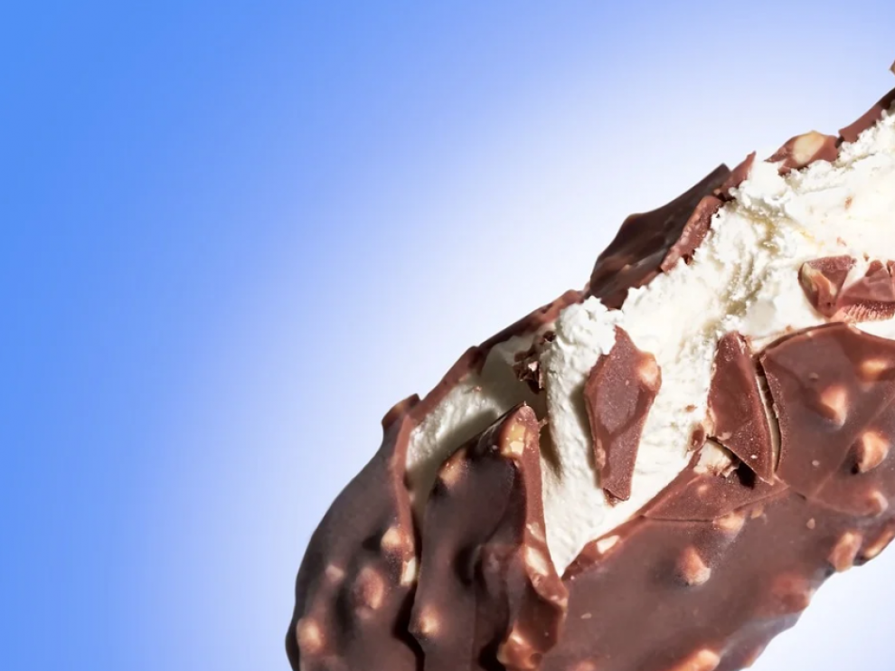 Magnum de chocolate, imagen de archivo.
