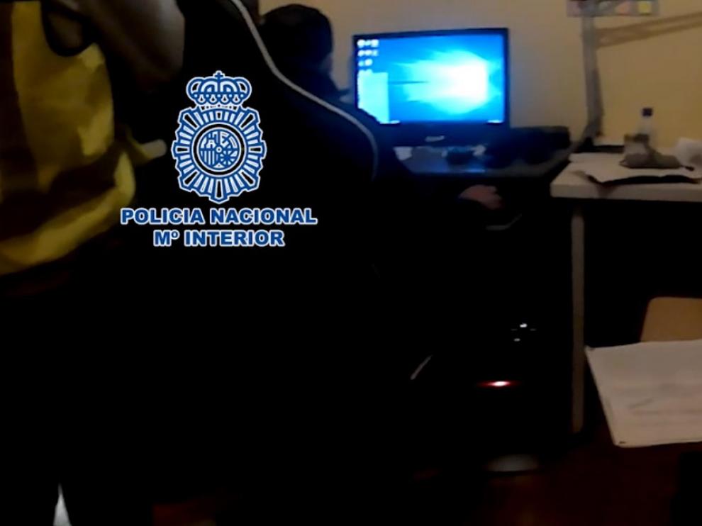 Imagen facilitada por la Policía en relación a las detenciones pedófilas.