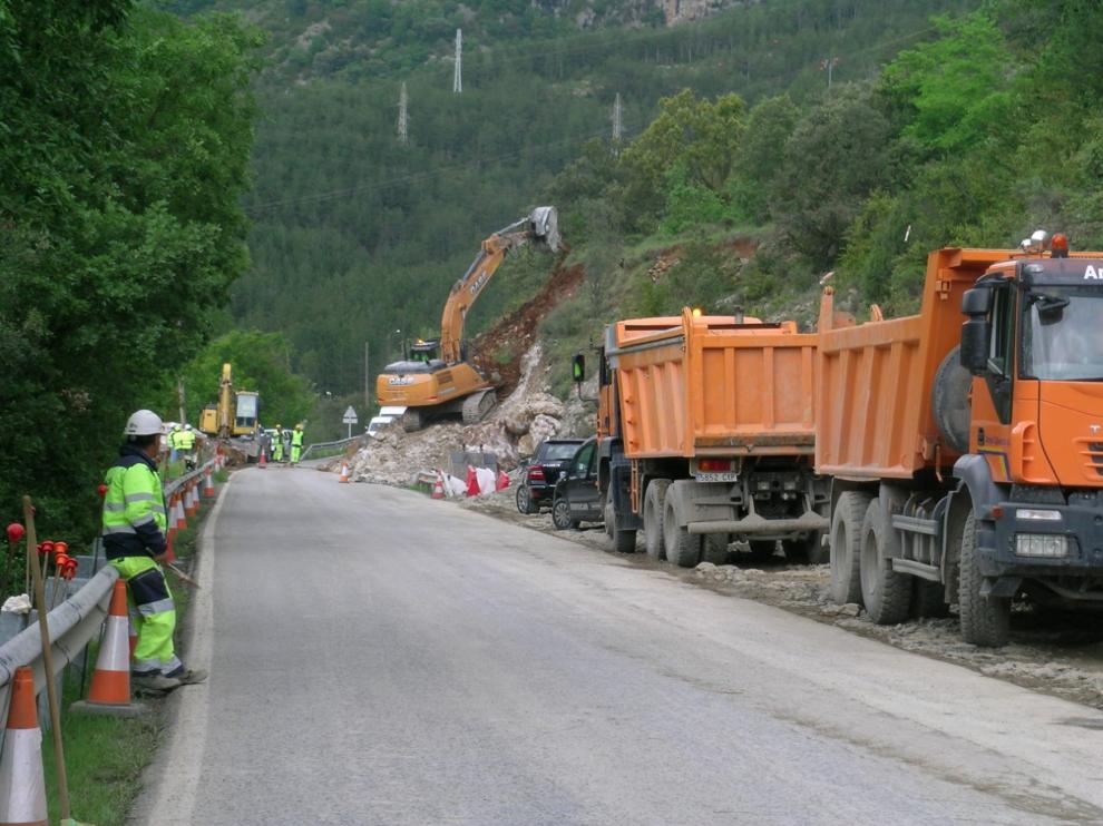 Las obras se están centrando ahora en movimientos de tierras y drenajes y extracción de madera.