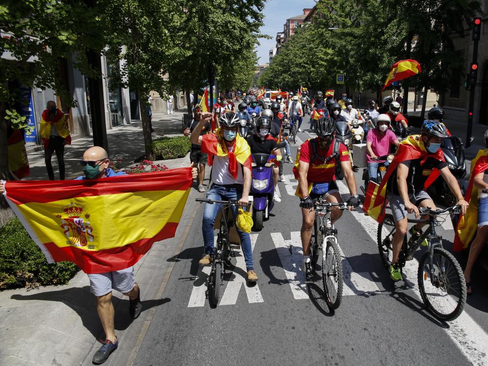 Manifestación de Vox contra el Gobierno con coches en capitales españolas