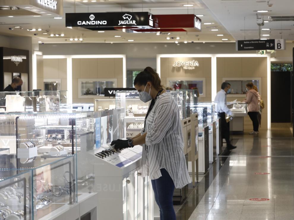 Reapertura del Corte Inglés de Sagasta de Zaragoza.