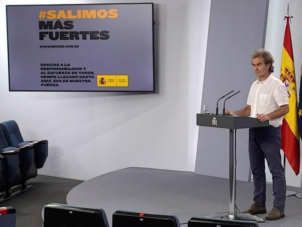 Rueda de prensa de Fernando Simón