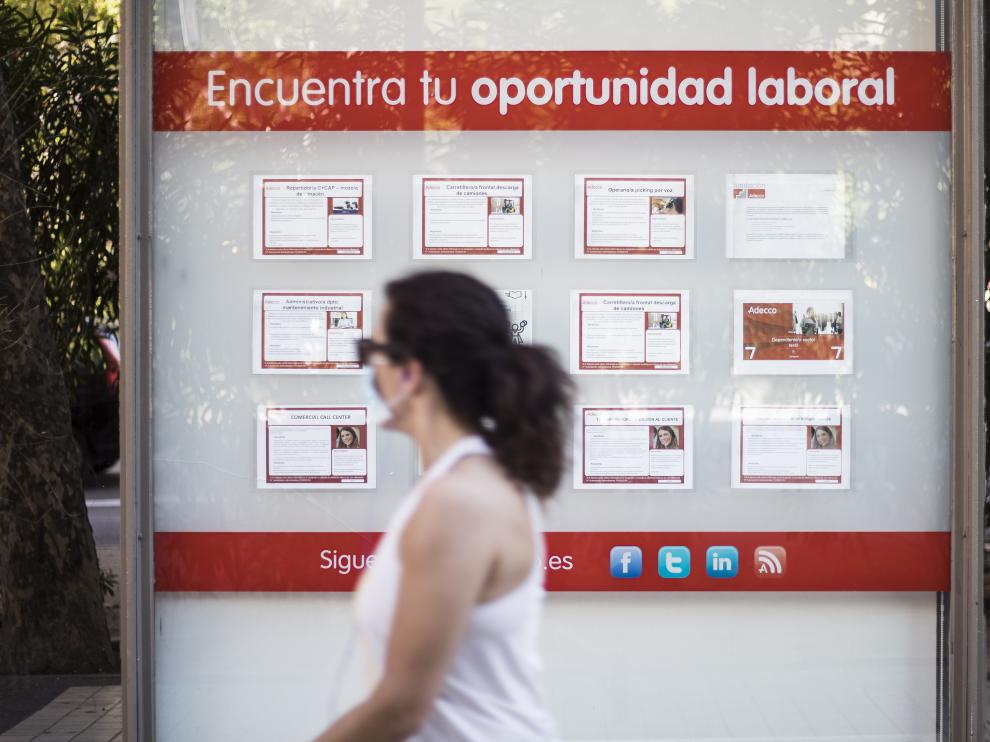 Oficina de Adecco en Zaragoza.