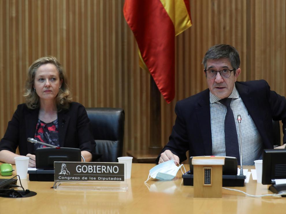 Nadia Calviño comparece ante Comisión