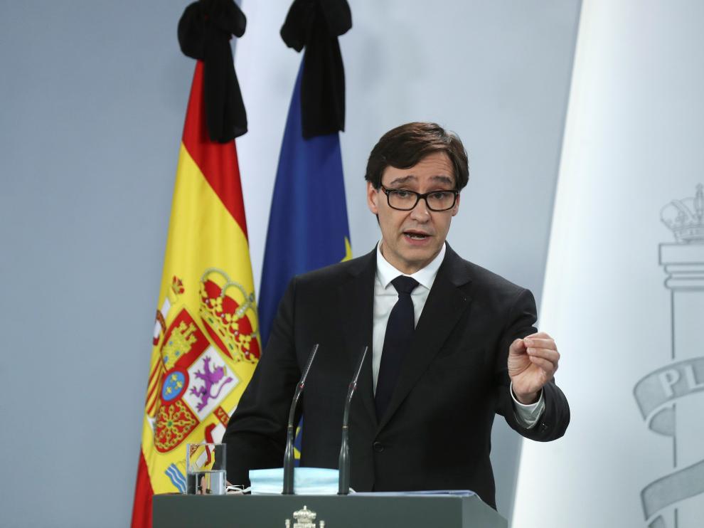 Rueda de prensa Salvador Illa y Fernando Simón