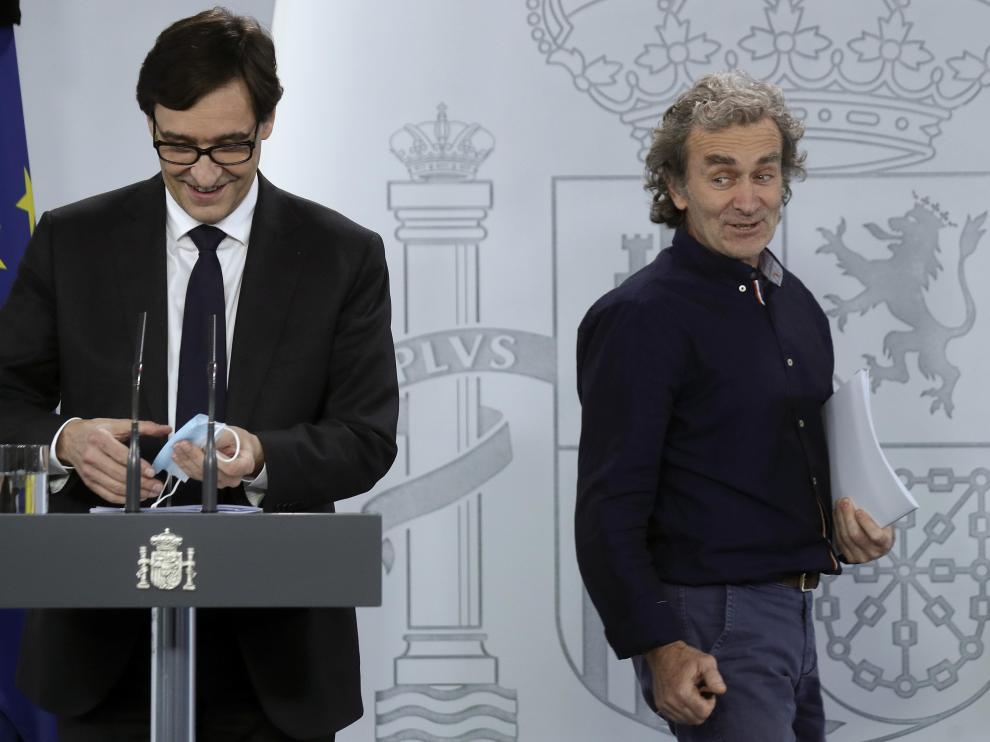 Rueda de prensa Salvador Illa y Fernando Simón