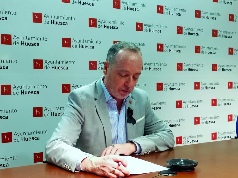 El concejal de Cultura y Fiestas de Huesca, Ramón Lasaosa.
