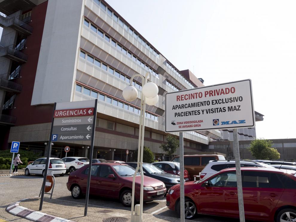 Imagen de archivo de la fachada del Hospital MAZ en Zaragoza.