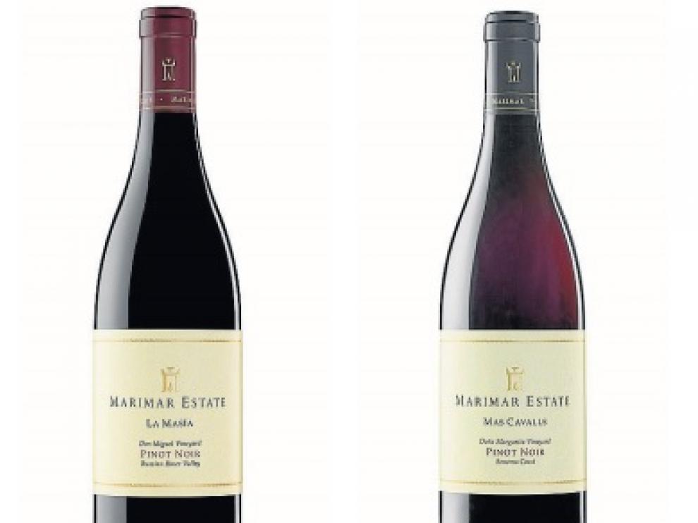 La Masía Pinot Noir 2017 y Mas Cavalls 2016.