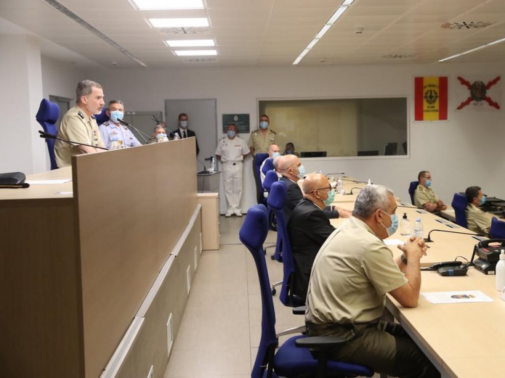 Videoconferencia del Rey con motivo del Día de las Fuerzas Armadas