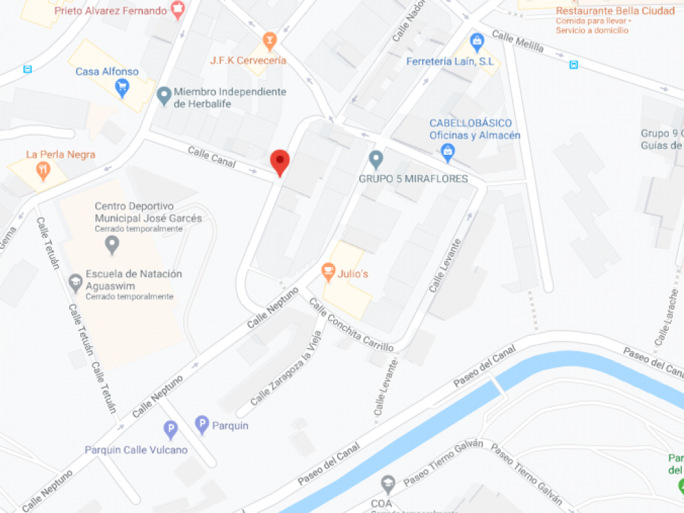 El accidente ocurrió en la calle de Nayim