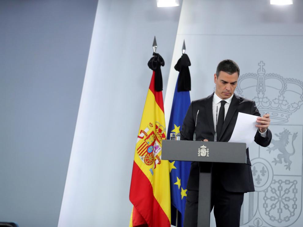Rueda de prensa del presidente del Gobierno, Pedro Sánchez
