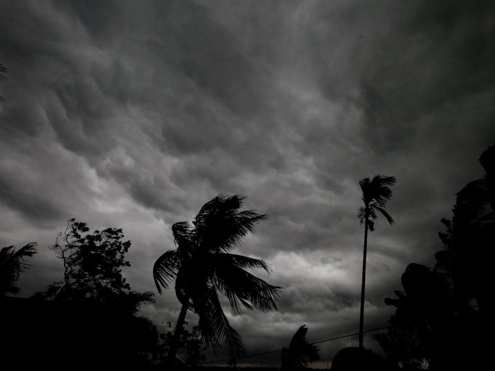 Tormenta de verano en Calcuta.