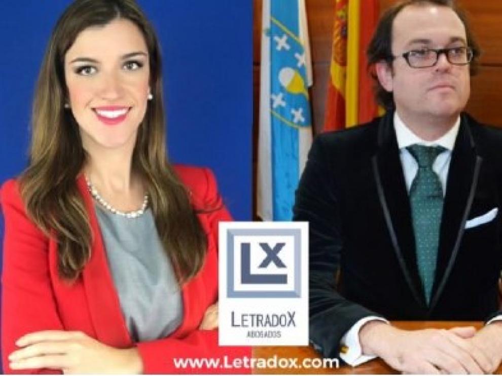 Los letrados Mercedes de Parada y Marcos Rivas, socios de Letradox Abogados