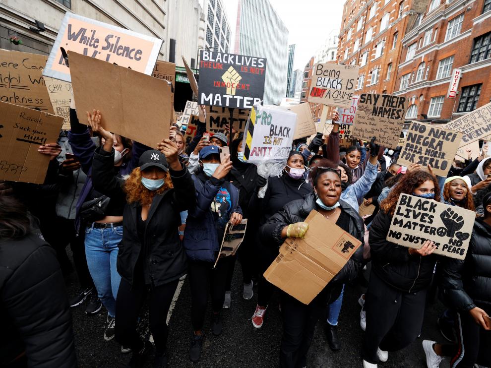 Protest against the death of George Floyd, in London