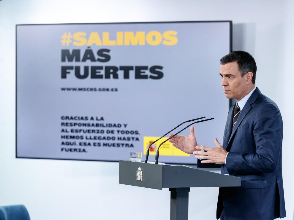 Rueda de prensa de Pedro Sánchez.