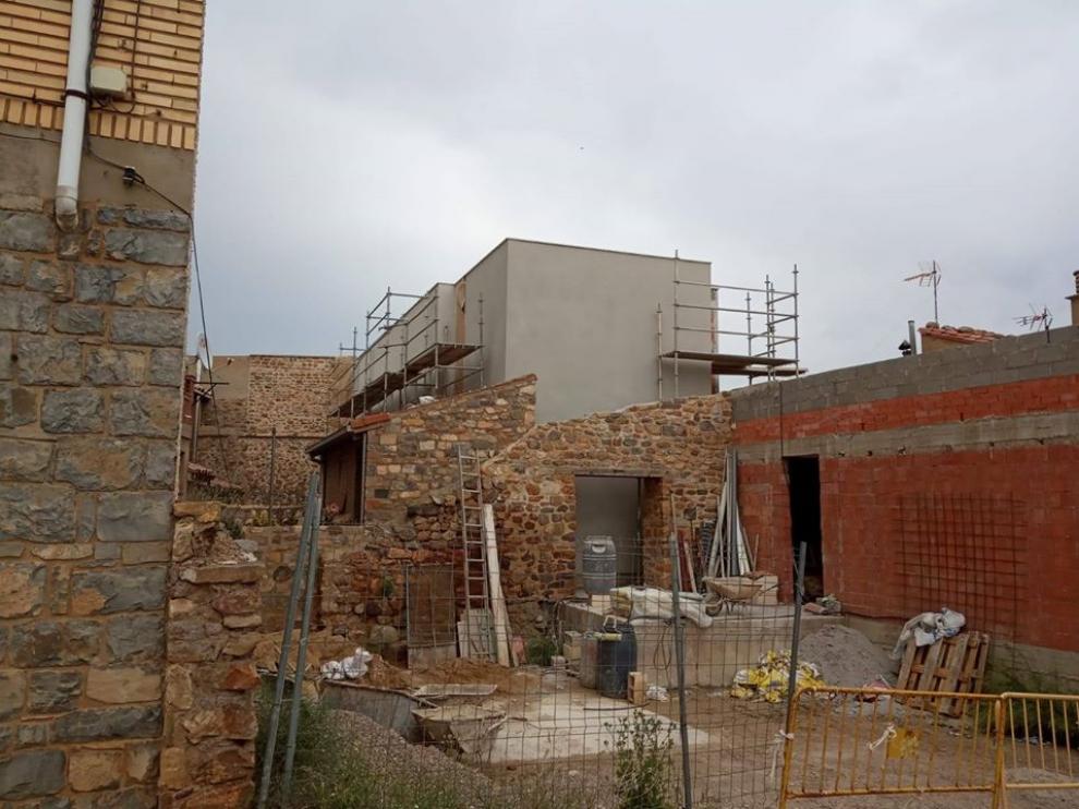 Vista exterior del castillo de Lituénigo tras la última fase de obras