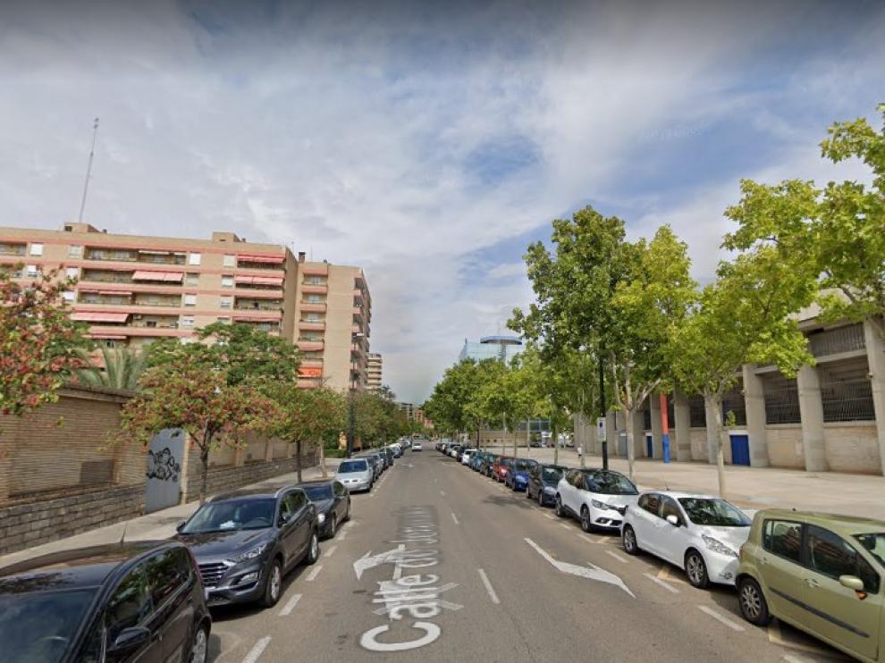 Una imagen de la calle de Jerusalén, en Zaragoza.