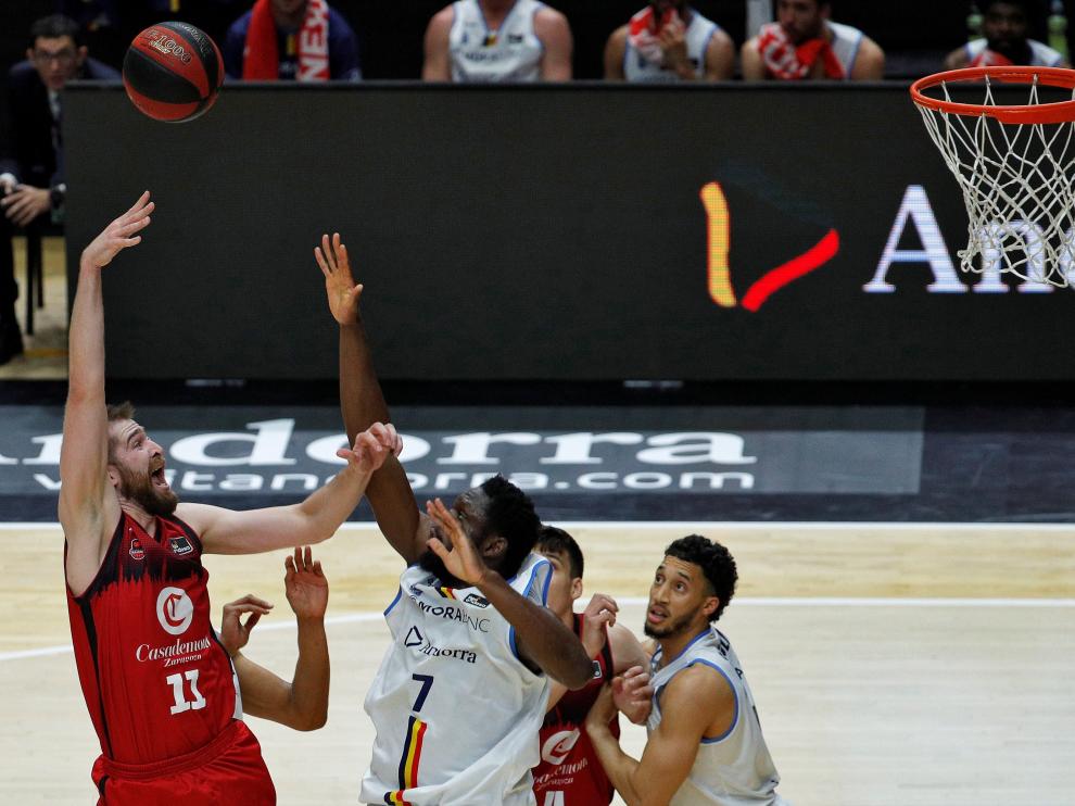 Casademont Zaragoza y Mora Banc Andorra disputan el tercer partido de la tercera jornada del Grupo B