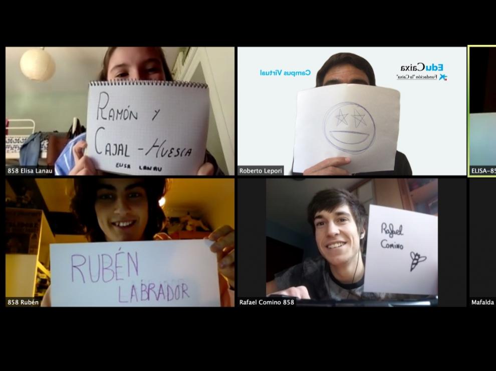 Imagen de los alumnos ganadores.