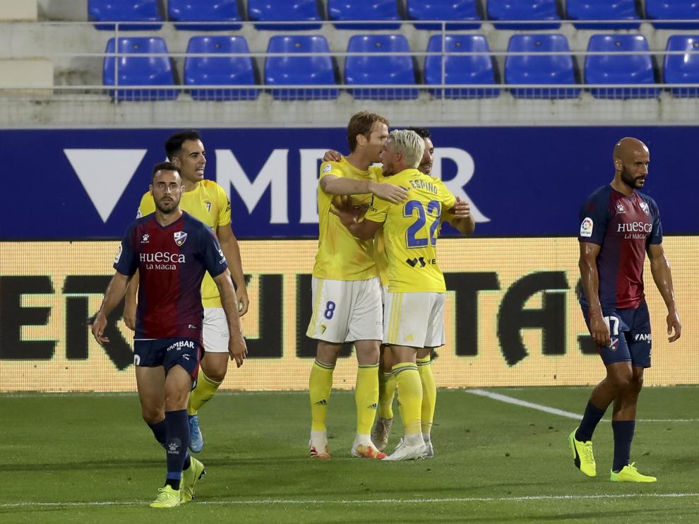 Pedro López, durante el partido contra el Cádiz.