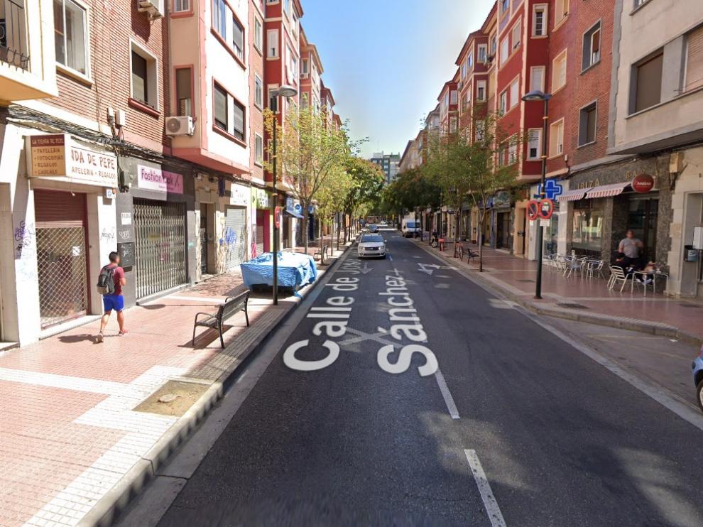 Calle de García Sánchez, en el barrio de las Delicias.