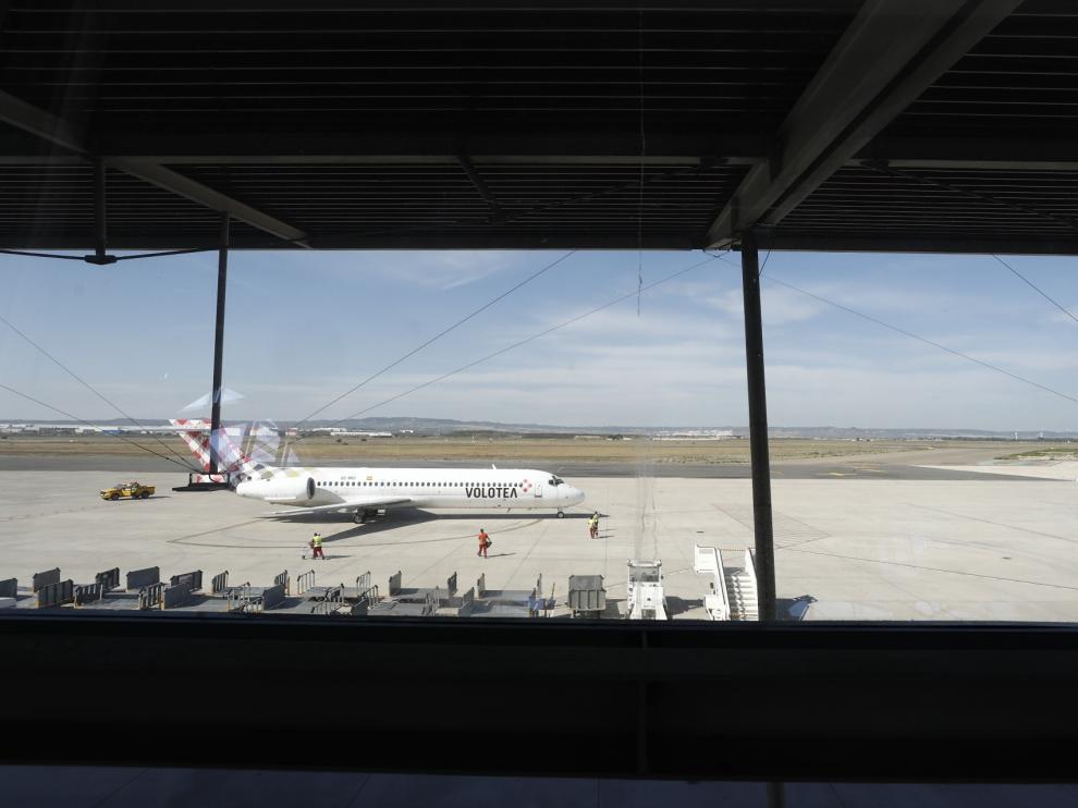Vuelta a la actividad en el Aeropuerto de Zaragoza.