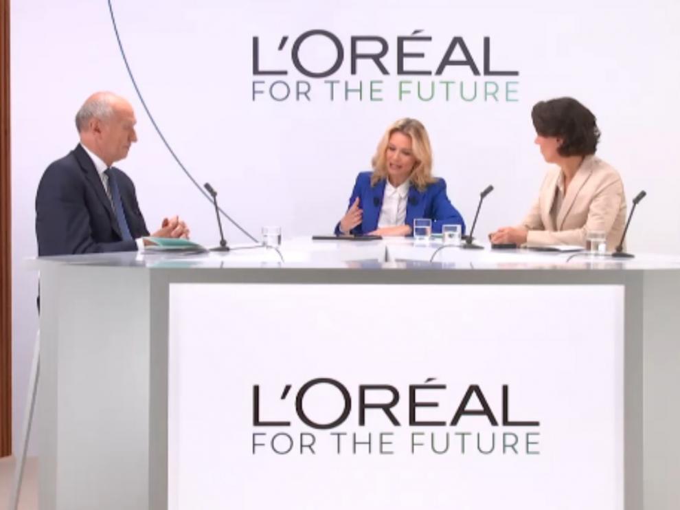Imagen de varios responsables de L'Oréal, en una reciente rueda de prensa.