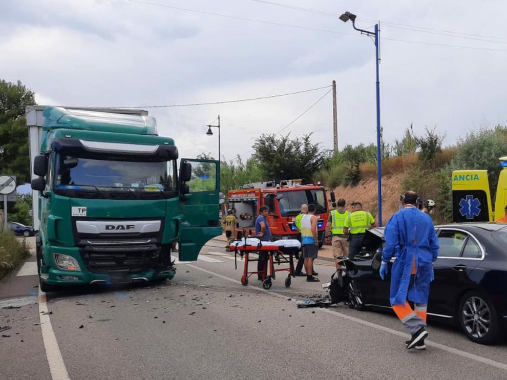 Lugar del accidente, cerca de Borja