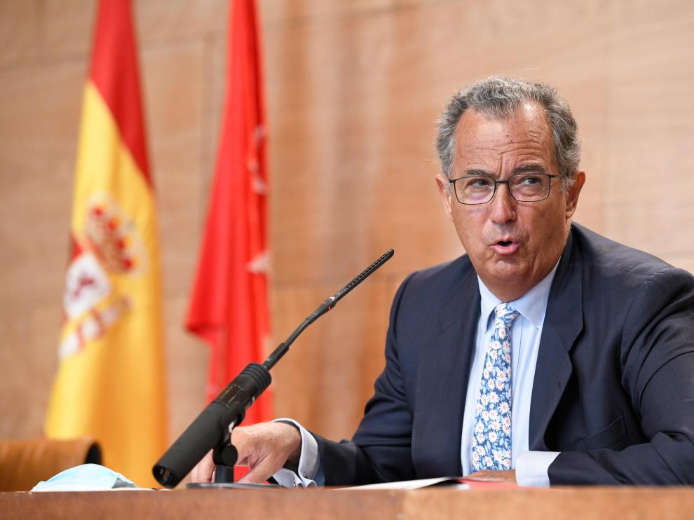Rueda de prensa del consejero Enrique Ossorio