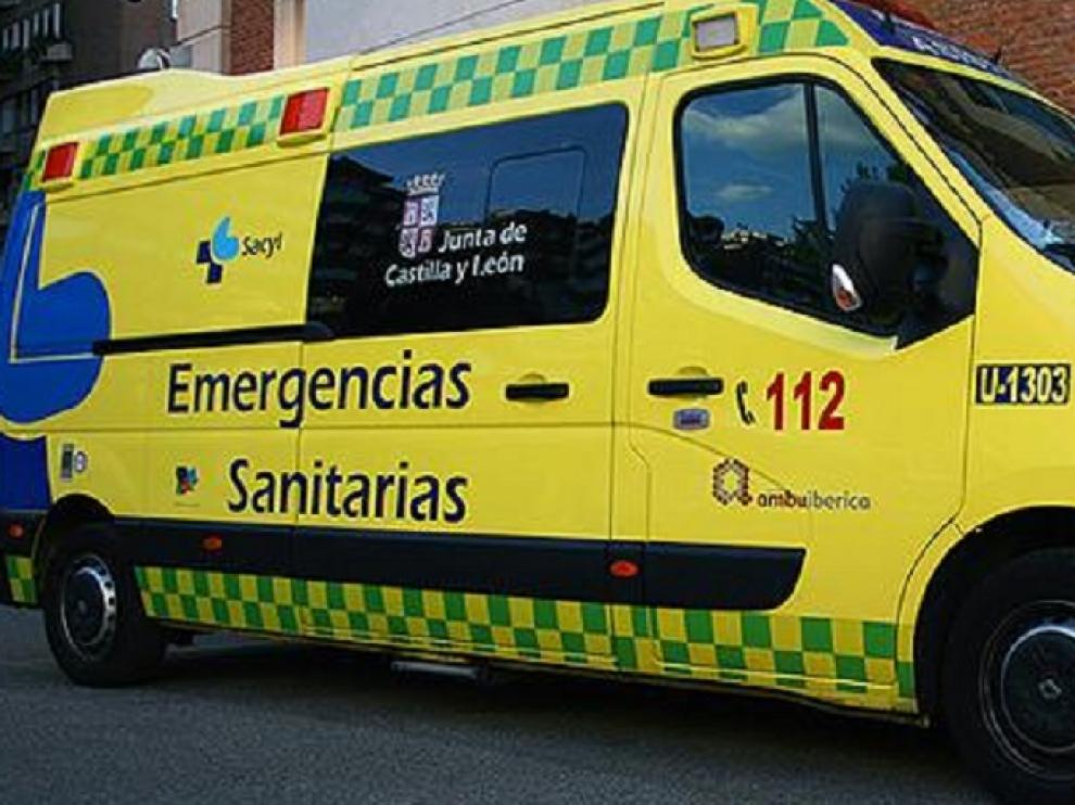 Ambulancia de emergencias sanitarias de Castilla y León.