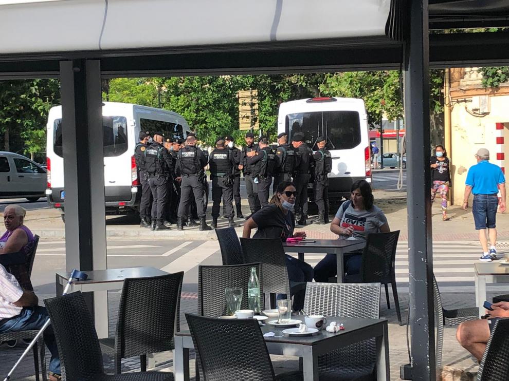 Operación antidroga en Monzón.