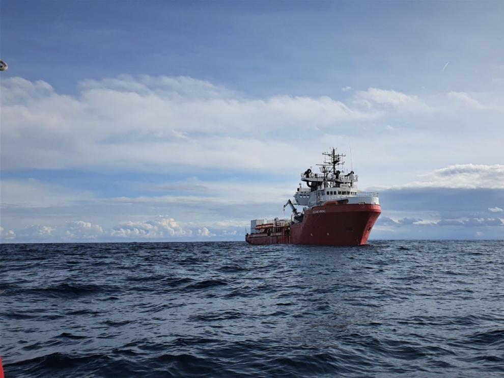 El barco de rescate 'Ocean Viking'.