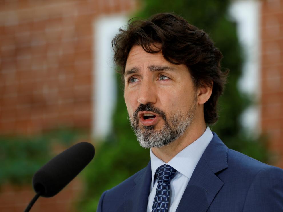 FILE PHOTO: Canada's PM Trudeau attends a news conference in Ottawa