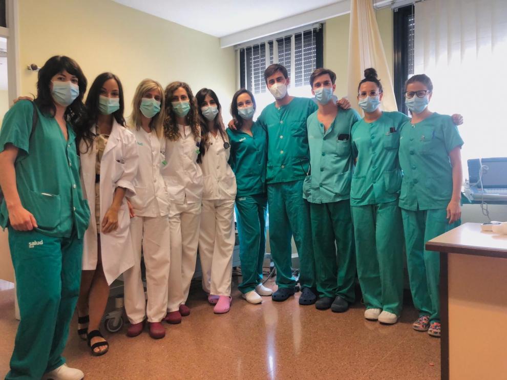El equipo de la Unidad de Arritmias del Hospital Clínico de Zaragoza