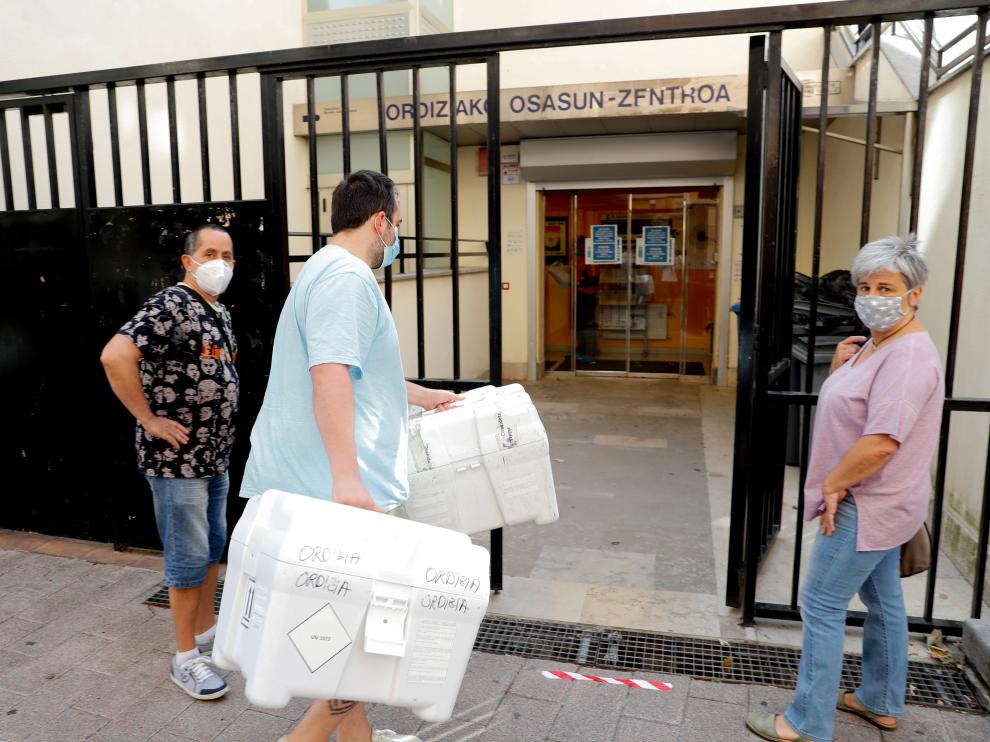 Pruebas del covid-19 en Ordizia para atajar el brote.