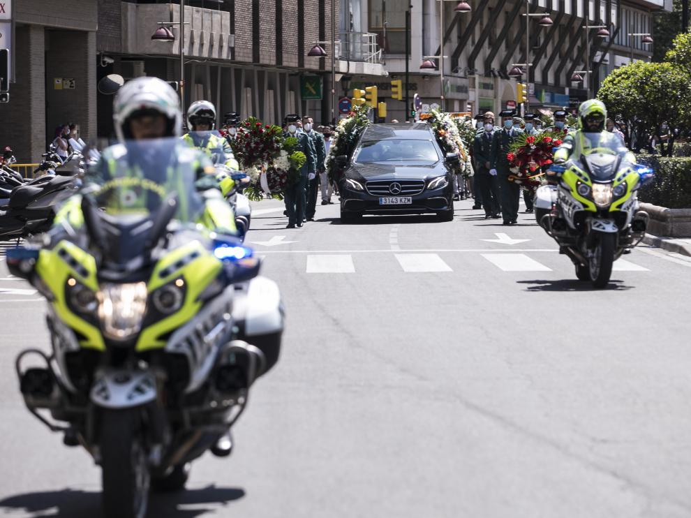 Despedida al motorista de la Guardia Civil fallecido en acto de servicio.