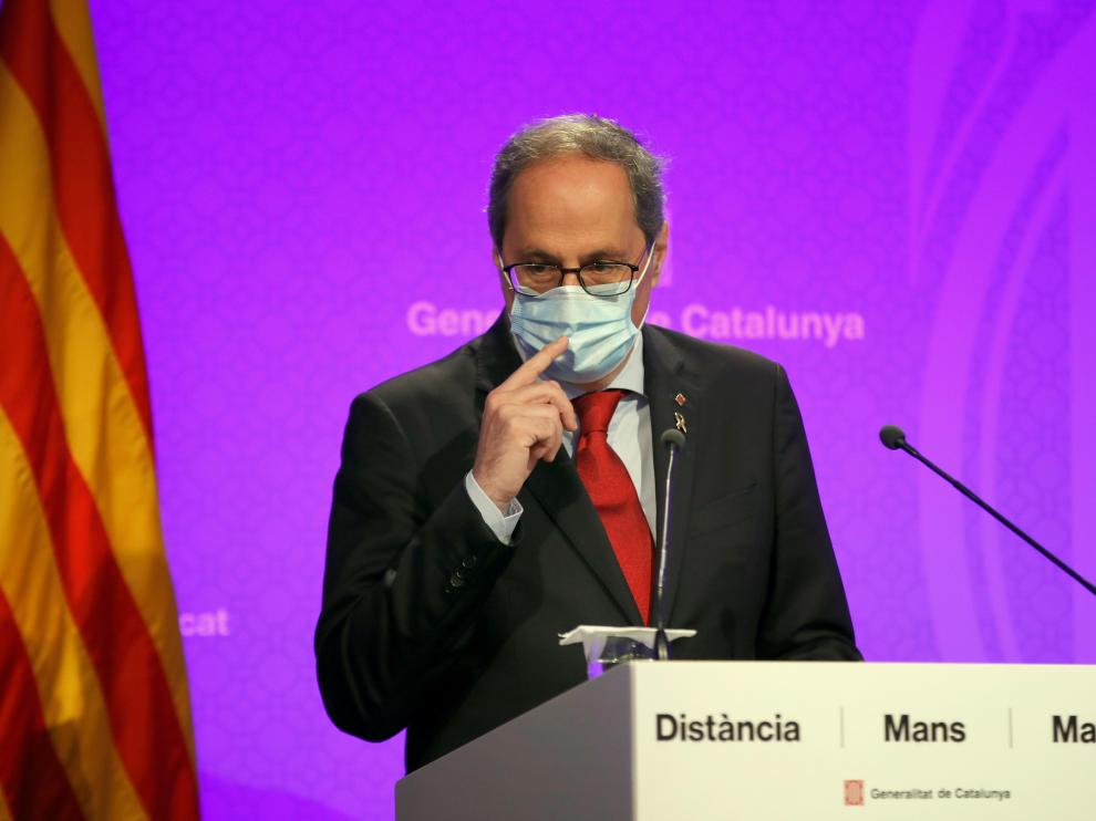 Comparecencia de Quim Torra este lunes
