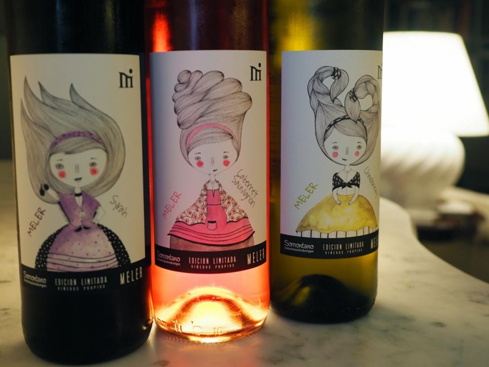 Los jóvenes de Bodegas Meler: tinto, rosado y blanco.