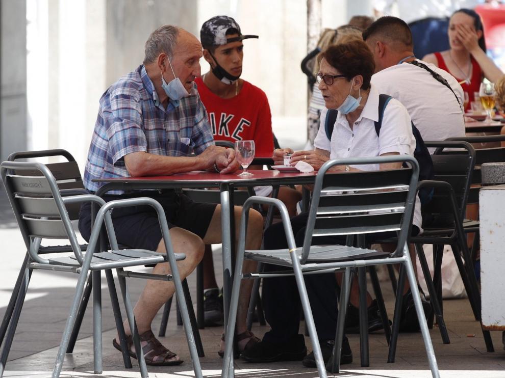 Una terraza en Hospitalet de Llobregat