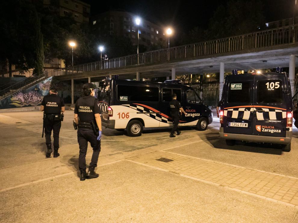 Operativo especial contra el botellón.