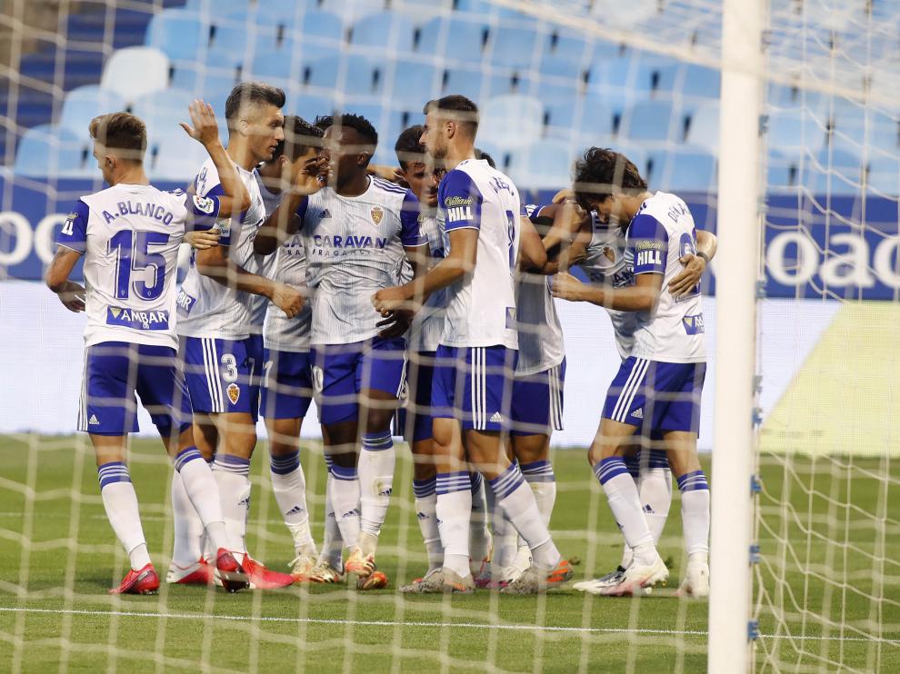 Partido Real Zaragoza-Ponferradina, de la última jornada de Segunda División, en La Romareda