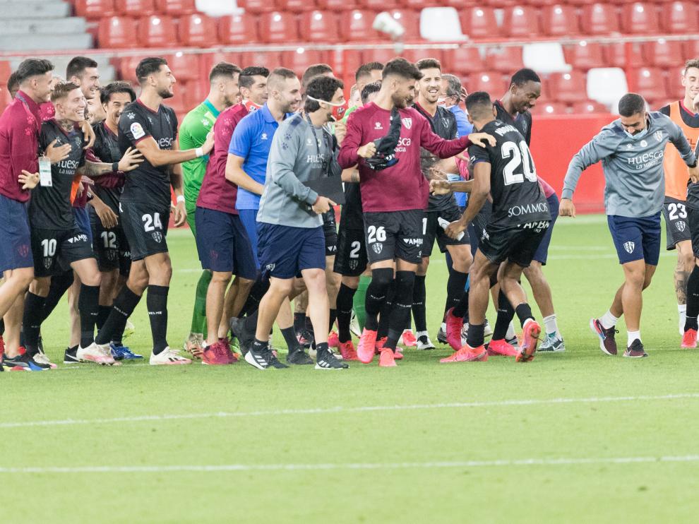Partido Sporting-SD Huesca, última jornada de Segunda División, en El Molinón de Gijón