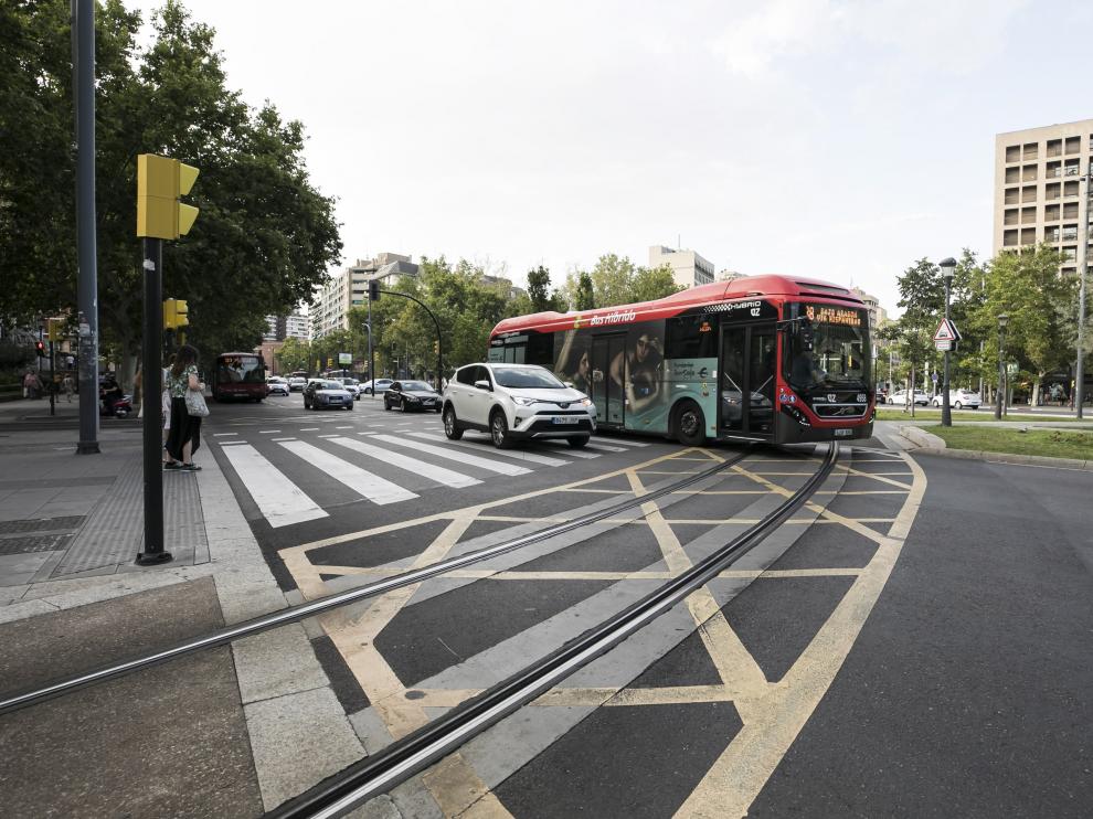 El bus urbano de Zaragoza, en una imagen de archivo