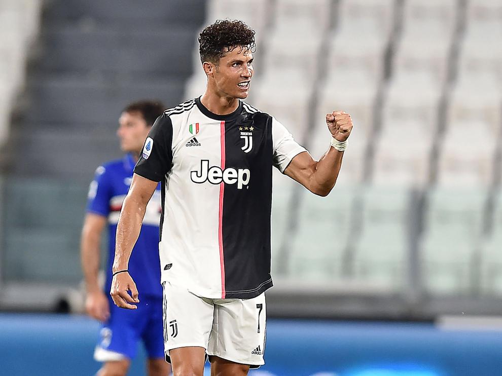 El portugués Cristiano Ronaldo, que anotó el 1-0