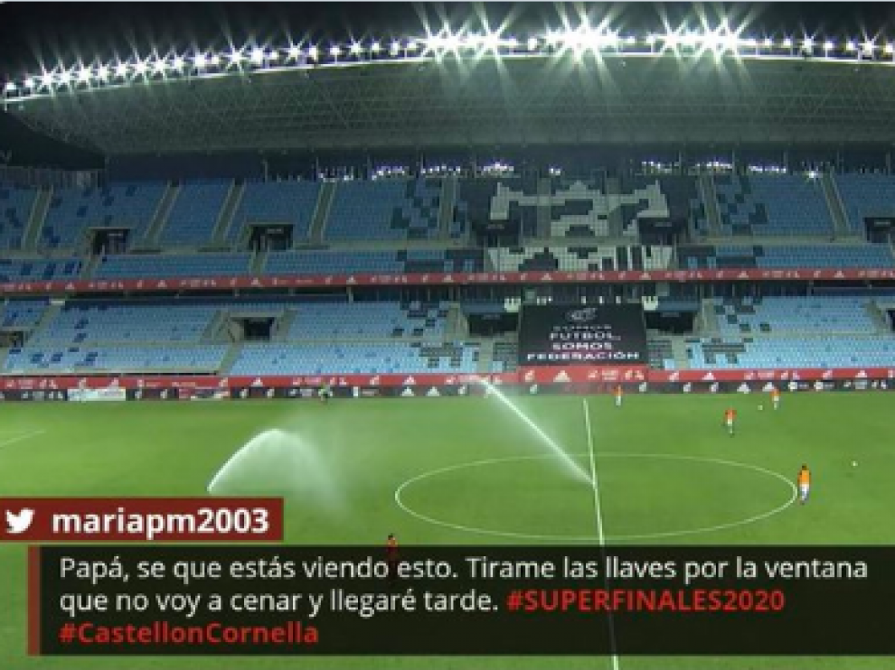 Imagen del momento en el que se publicó el tuit en la televisión