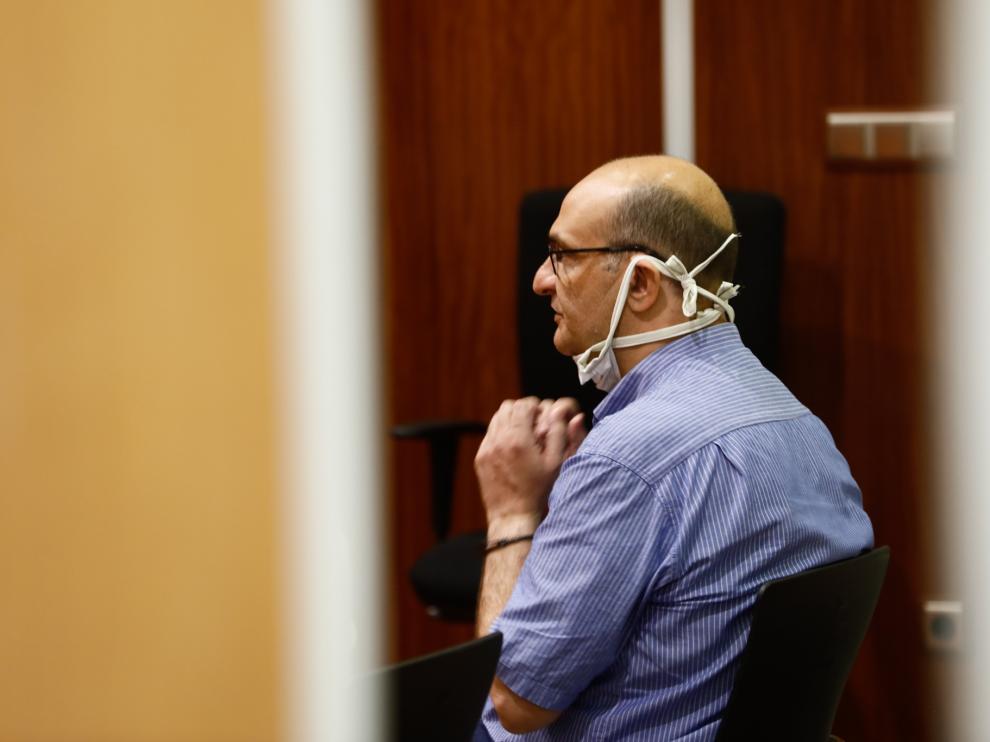El acusado, Omar S., este martes instantes antes del juicio