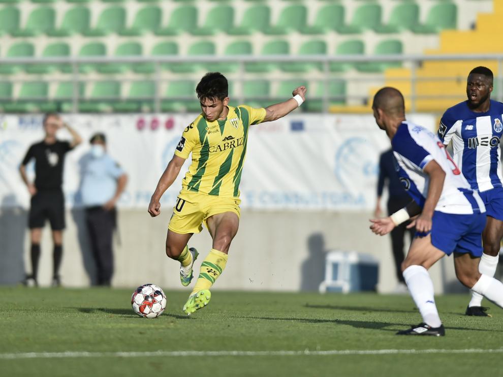 Jonathan Toro, durante el reciente Tondela-Oporto.