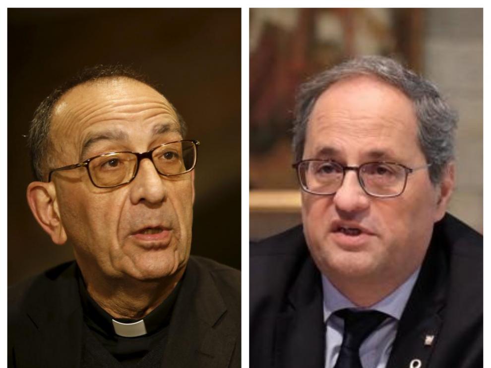 Juan José Omella y Quim Torra