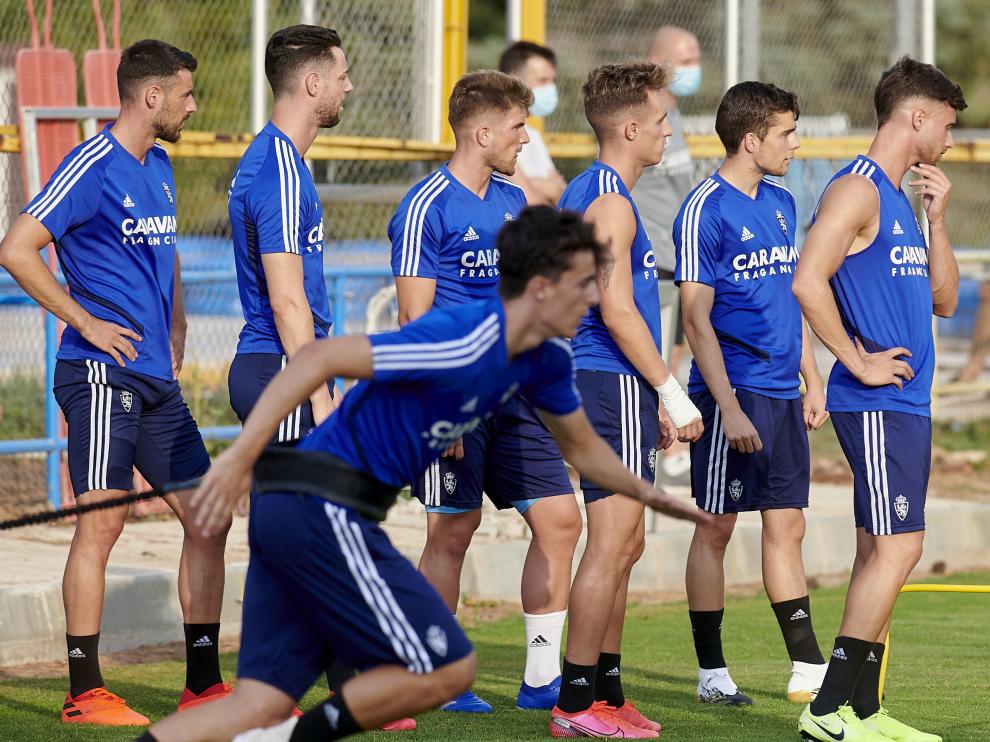 Entrenamiento del Real Zaragoza.